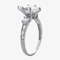 DiamonArt® Womens 2 1/2 CT. T.W. White Cubic Zirconia 10K Gold Diamond Engagement Ring