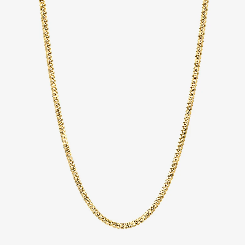 Unisex Adult 14K Gold 22 Inch Curb Chain Necklace