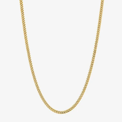 Unisex Adult 14K Gold 22 Inch Curb Chain Necklace