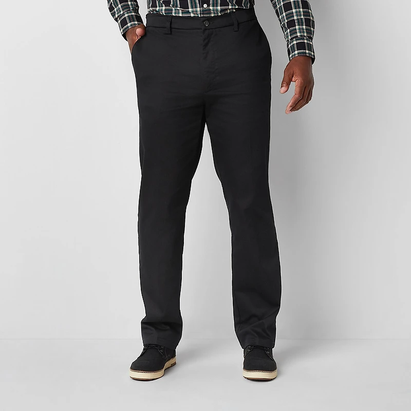 St. John's Bay Universal Easy Care Extender Mens Classic Fit Big and Tall Flat Front Pant