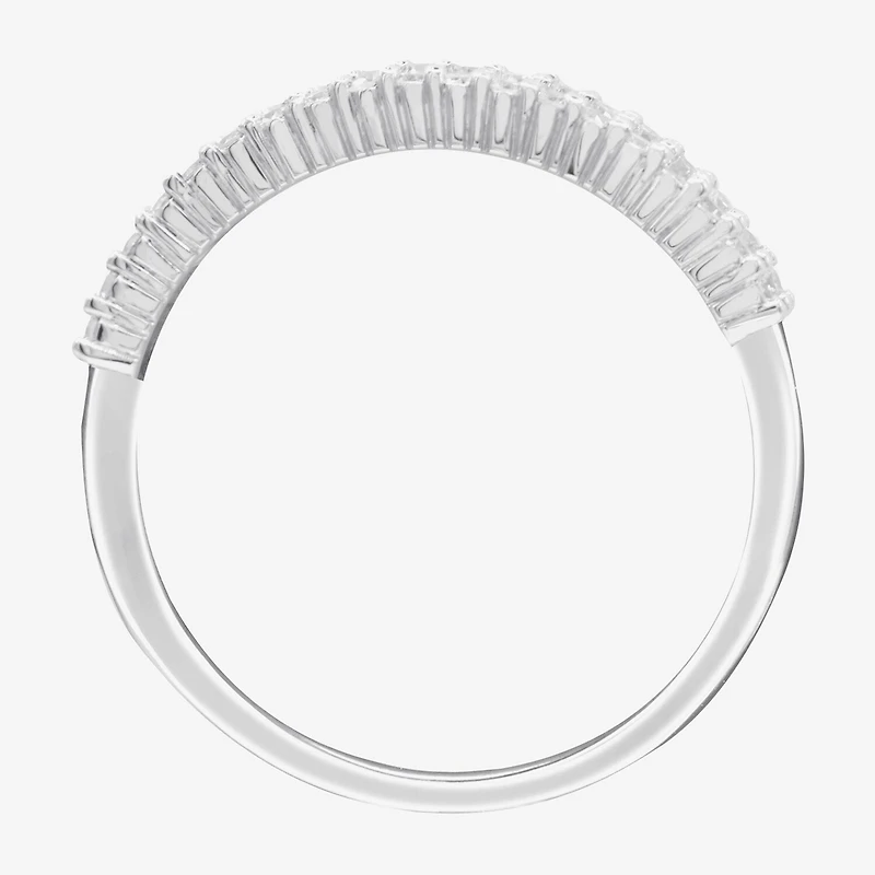 (G-H / Vs2-Si1) Womens 1/2 CT. T.W. Lab Grown White Diamond 10K Gold Anniversary Band