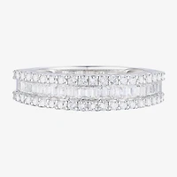 (G-H / Vs2-Si1) Womens 1/2 CT. T.W. Lab Grown White Diamond 10K Gold Anniversary Band