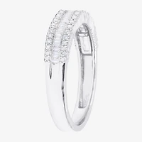 (G-H / Vs2-Si1) Womens 1/2 CT. T.W. Lab Grown White Diamond 10K Gold Anniversary Band