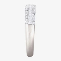 (G-H / Vs2-Si1) Womens 1/2 CT. T.W. Lab Grown White Diamond 10K Gold Anniversary Band