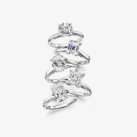 (H-I / Si2) Womens 1 1/2 CT. Lab Grown White Diamond 14K Gold Round Solitaire Engagement Ring