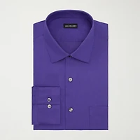 Van Heusen Everyday Defense Stain Shield Mens Regular Fit Stretch Fabric Wrinkle Free Long Sleeve Dress Shirt