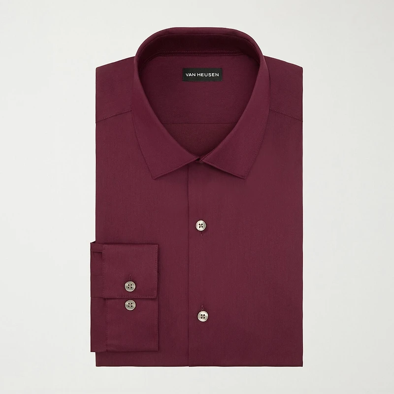 Van Heusen Ultra Flex Big And Tall Mens Regular Fit Stretch Fabric Wrinkle Free Long Sleeve Dress Shirt