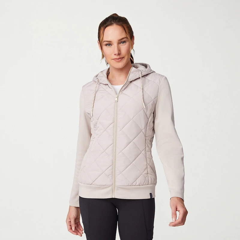 Free Country Womens Hooded Lightweight Quilted Jacket