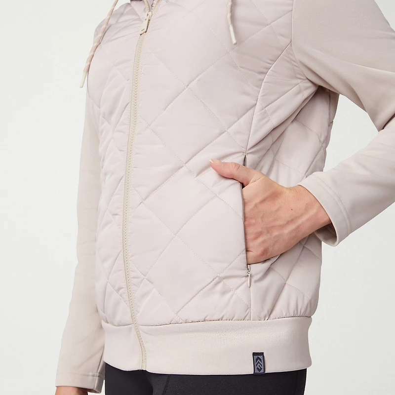 Free Country Womens Hooded Lightweight Quilted Jacket
