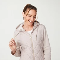 Free Country Womens Hooded Lightweight Quilted Jacket