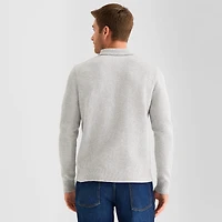 St. John's Bay Cozy Polo Mens Long Sleeve Pullover Sweater