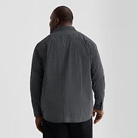 Shaquille O'Neal XLG™ Mens Long Sleeve Classic Fit Big and Tall Button-Down Shirt