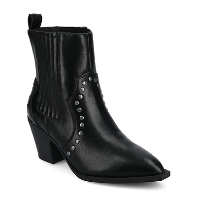 Journee Collection Womens Braylee Block Heel Booties