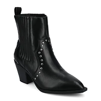 Journee Collection Womens Braylee Block Heel Booties
