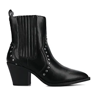 Journee Collection Womens Braylee Block Heel Booties