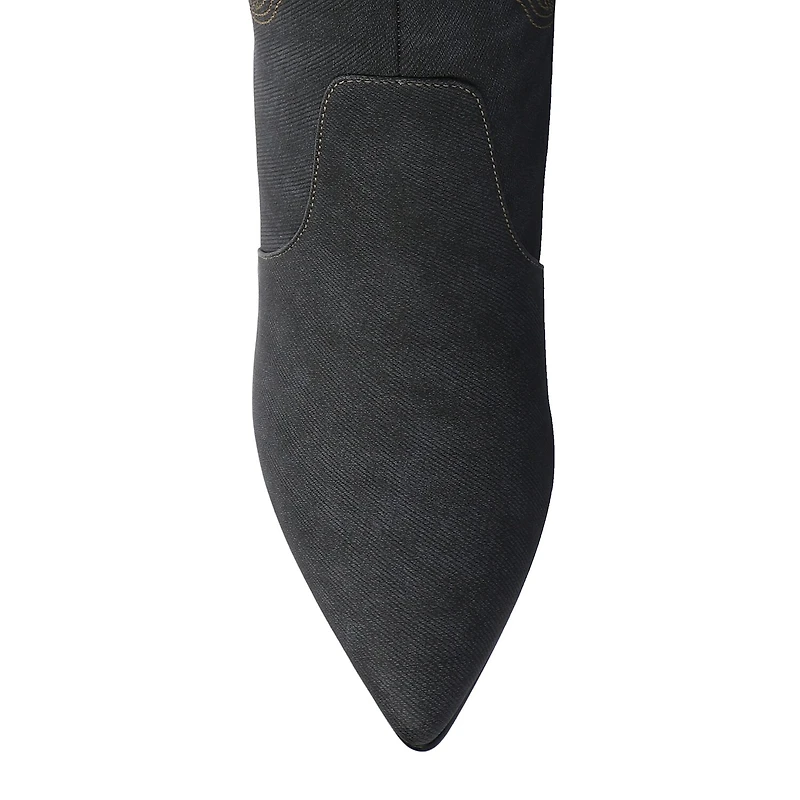 Journee Collection Womens Laramie Stiletto Heel Dress Boots