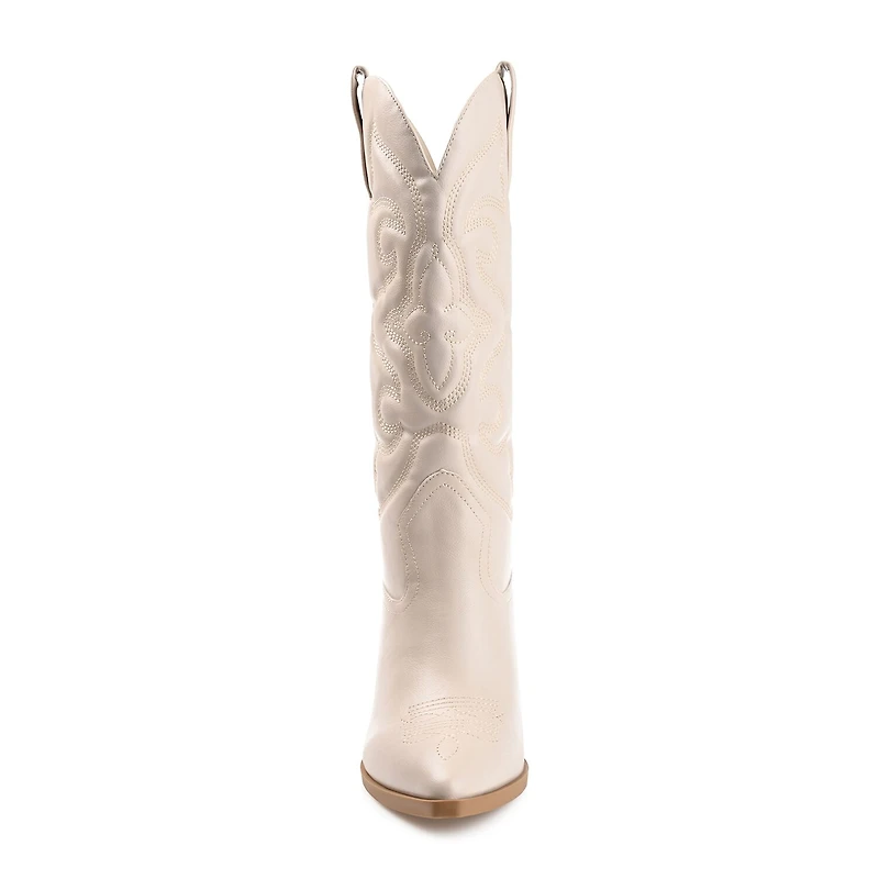 Journee Collection Womens Chantry Stacked Heel Dress Boots