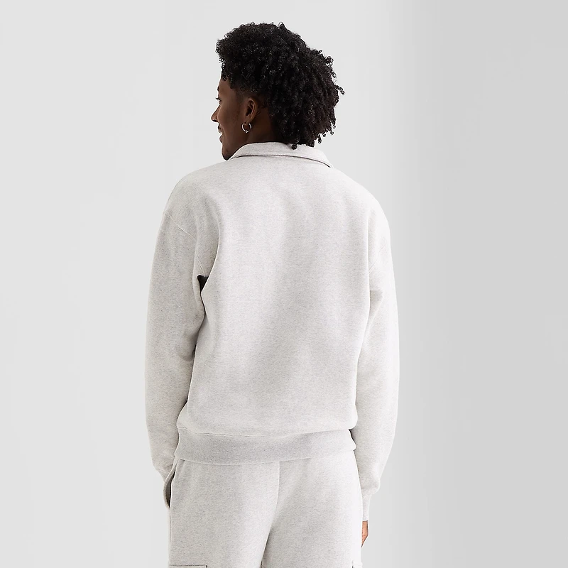 Xersion Quick Dry Cotton Blend Fleece Mens Mock Neck Long Sleeve Active Quarter-Zip Pullover