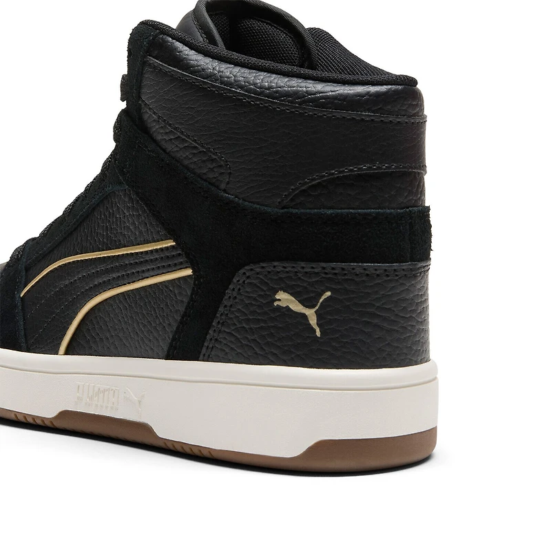PUMA Rebound Layup Luminous Piping Womens Basketball Shoes
