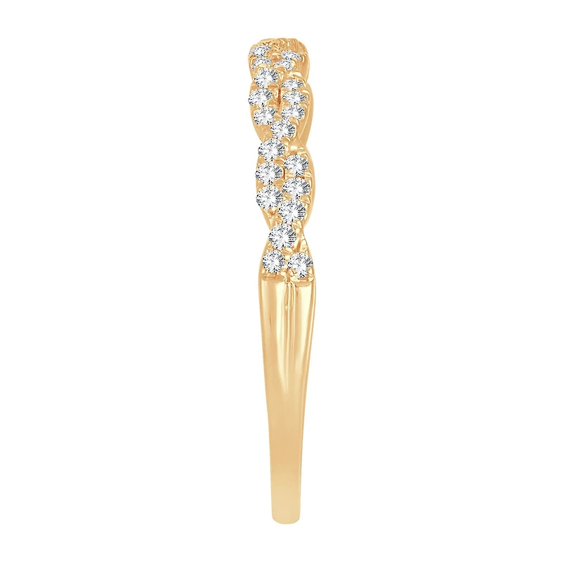 Signature By Modern Bride 1/5 CT.T.W. Natural Diamond 10K or 14K Gold Wedding Band