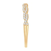 Signature By Modern Bride 1/5 CT.T.W. Natural Diamond 10K or 14K Gold Wedding Band