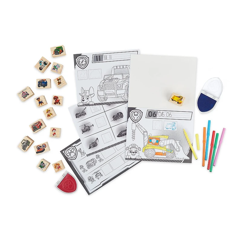 Melissa & Doug Paw Patrol Wooden Stamps Activity Set Toy Tool
