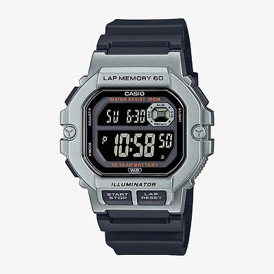 Casio Mens Black Strap Watch Ws1400h-1bv