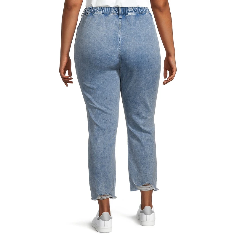 a.n.a Plus Womens High Rise Adaptive Slim Straight Leg Jean