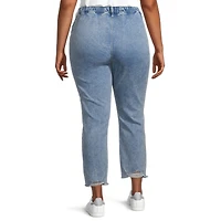 a.n.a Plus Womens High Rise Adaptive Slim Straight Leg Jean