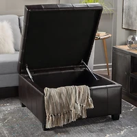 Alexandria Storage Tufted Bench