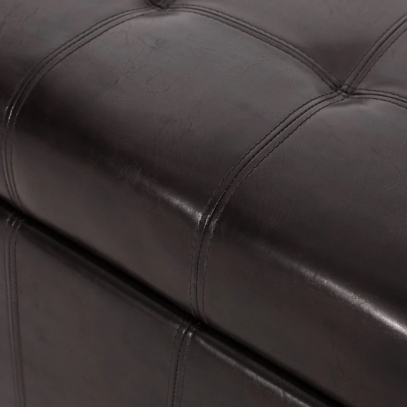 Alexandria Storage Tufted Bench