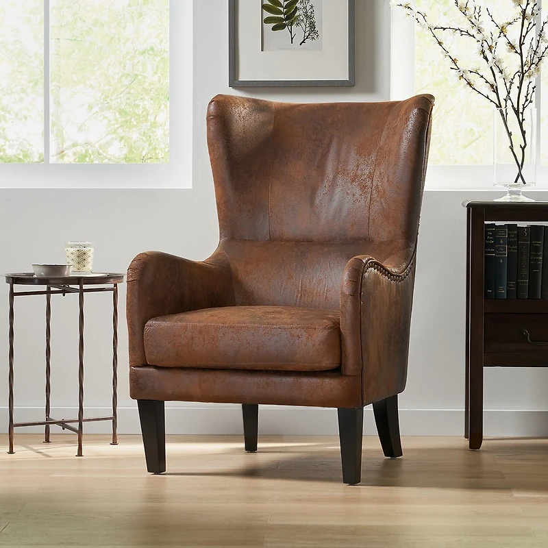 Lorenzo Upholstered Wingback Chair