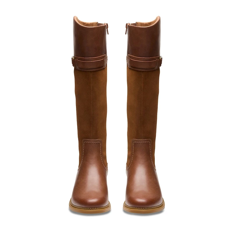 Clarks Womens Maye Carly Stacked Heel Riding Boots