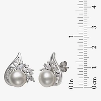 Womens White Cultured Freshwater Pearl Sterling Silver Marquise 2-pc. Jewelry Set