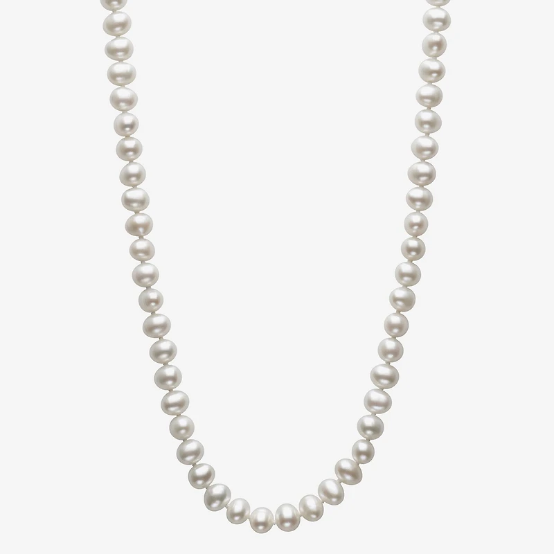 Womens White Cultured Freshwater Pearl Sterling Silver 2-pc. Jewelry Set