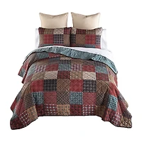 Donna Sharp Appalachia Plaid Hypoallergenic Quilt Set