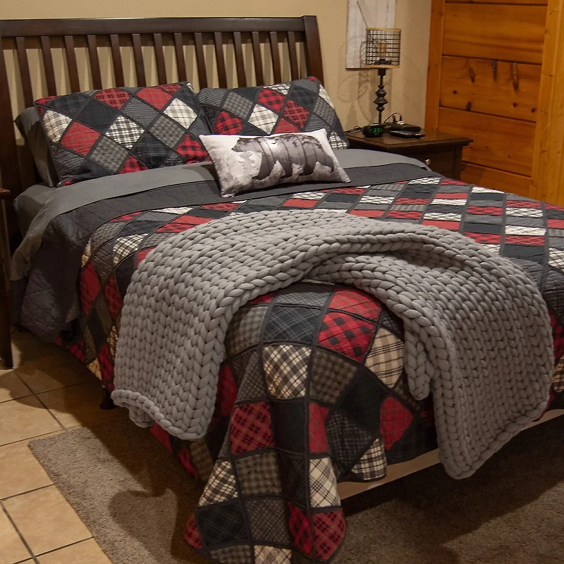 Donna Sharp Lumberjack 3-pc. Hypoallergenic Quilt Set