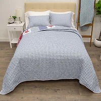 Donna Sharp Star And Stripe Hypoallergenic Quilt Set
