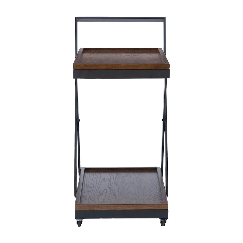 Linon Ebbtide Wood-Top Serving Cart