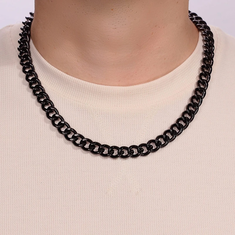Mens Stainless Steel 12mm Chunky Curb Chain