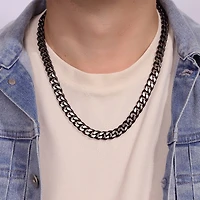 Stainless Steel Solid Curb Chain Necklace