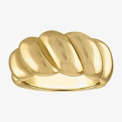 Womens 14K Gold Over Silver Cocktail Ring