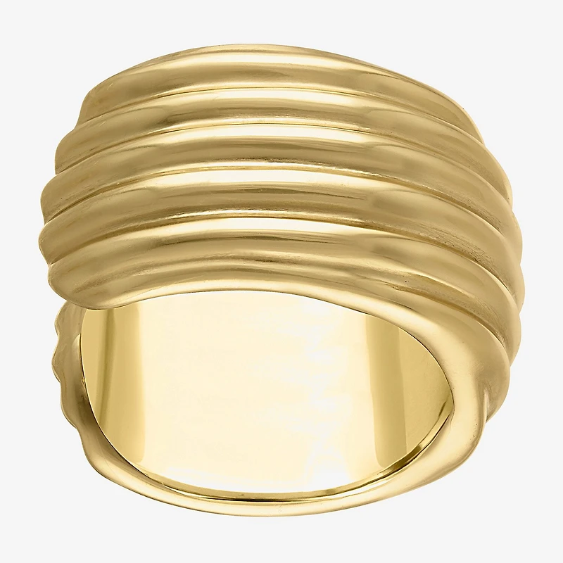 Womens 14K Gold Over Silver Cocktail Ring