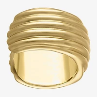 Womens 14K Gold Over Silver Cocktail Ring