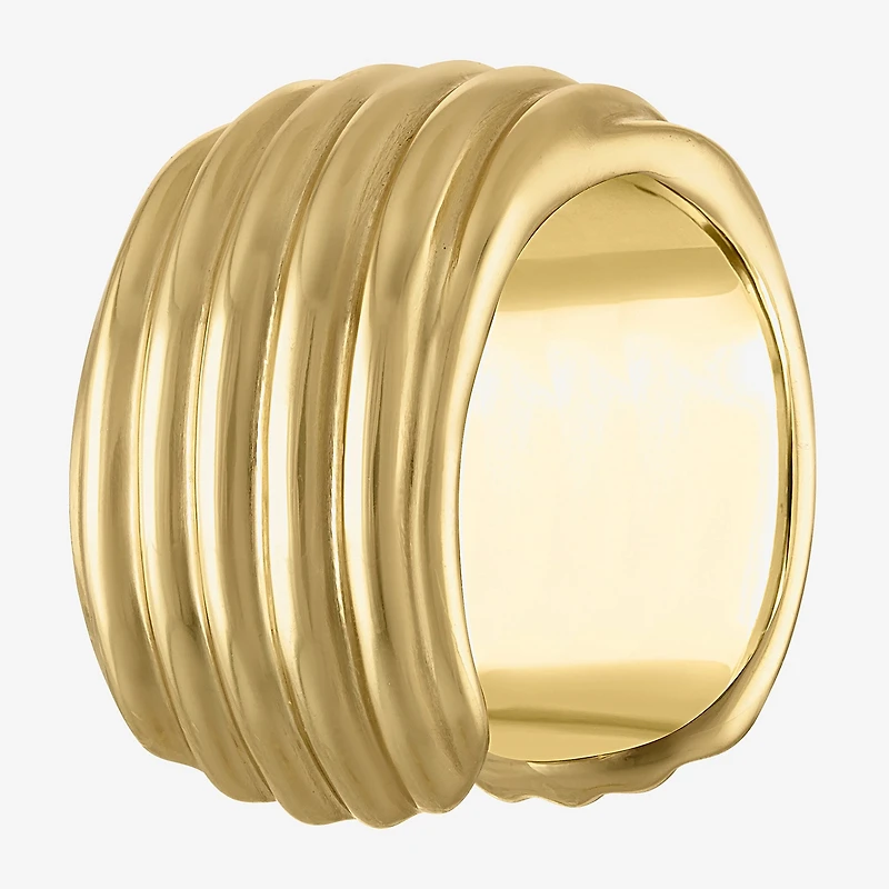 Womens 14K Gold Over Silver Cocktail Ring