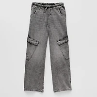 Thereabouts Little & Big Kid Girls Cargo Wide Leg Jean