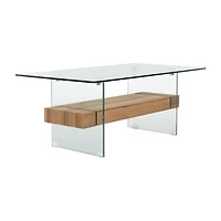 Safavieh Kayley Storage Glass Coffee Table