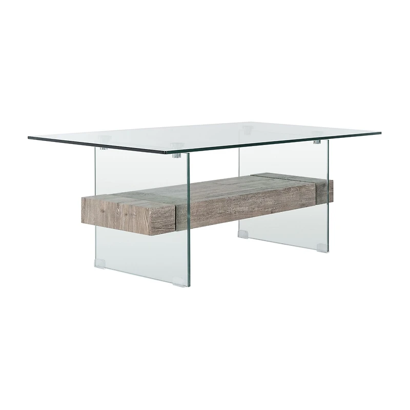 Safavieh Kayley Storage Glass Coffee Table