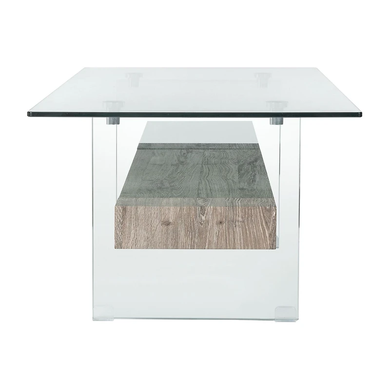 Safavieh Kayley Storage Glass Coffee Table