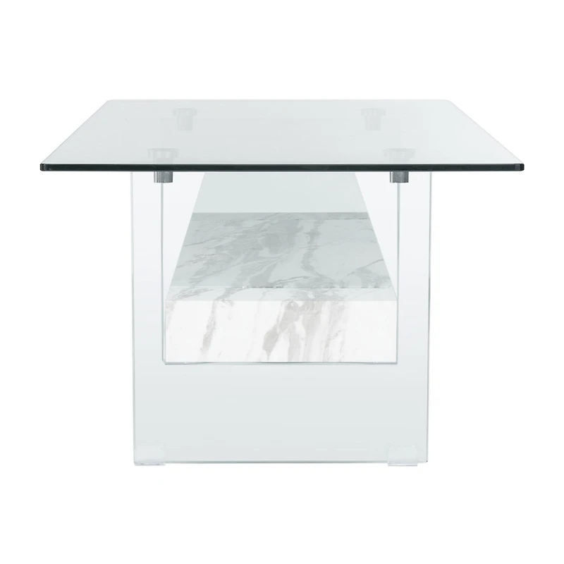 Safavieh Kayley Storage Glass Coffee Table